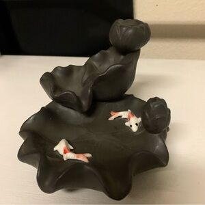 Koi Fish Waterfall Incense Burner